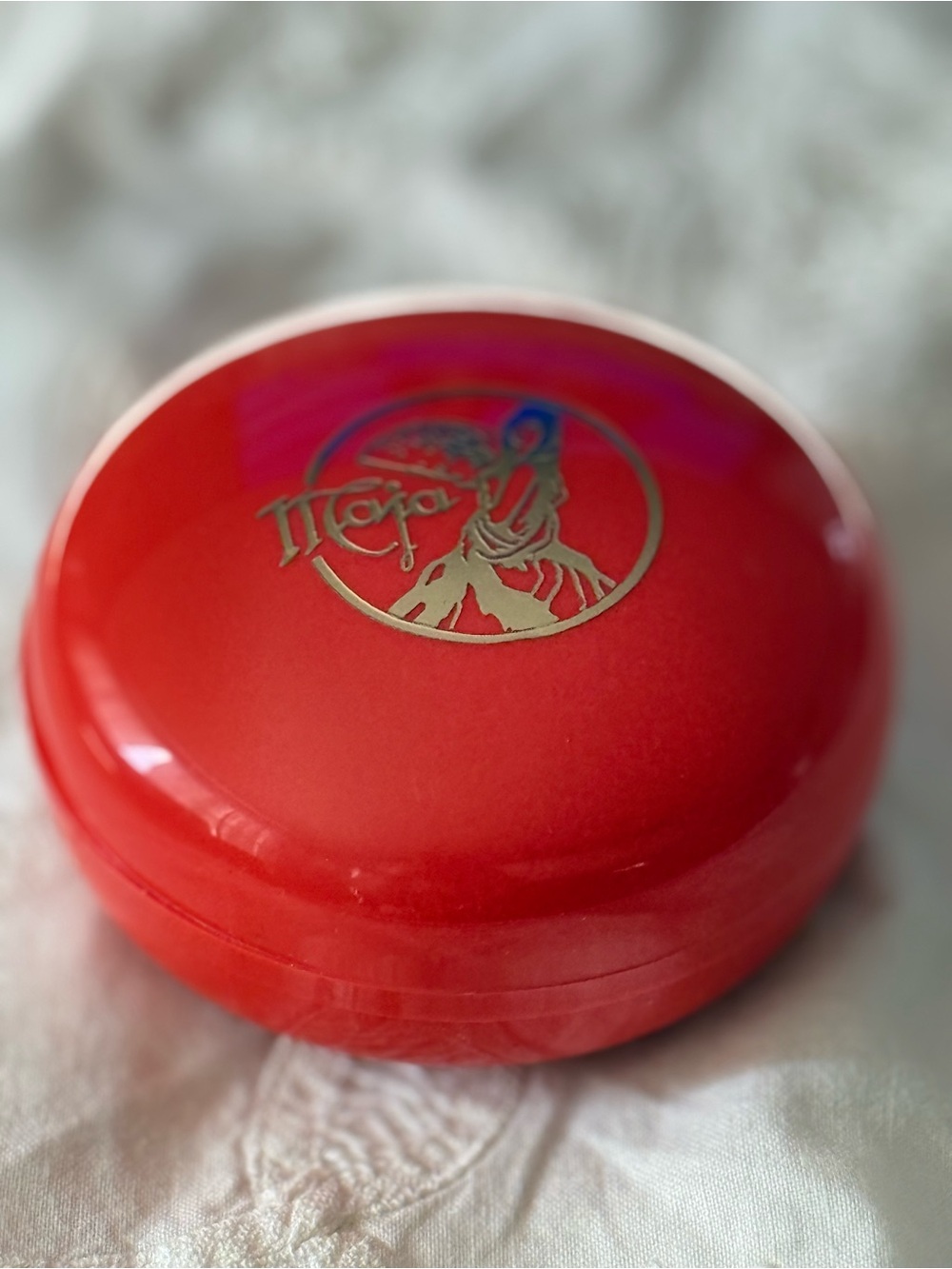Vintage Maja Myrurgia Soap with Red Travel Case - Made in Spain